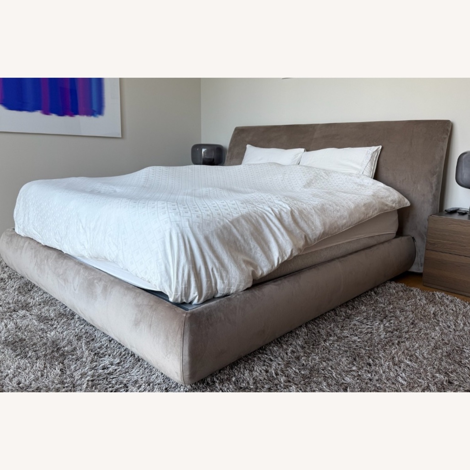 Calligaris Dark Brown King Bed - image-3