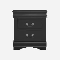 Black Wood Side Table