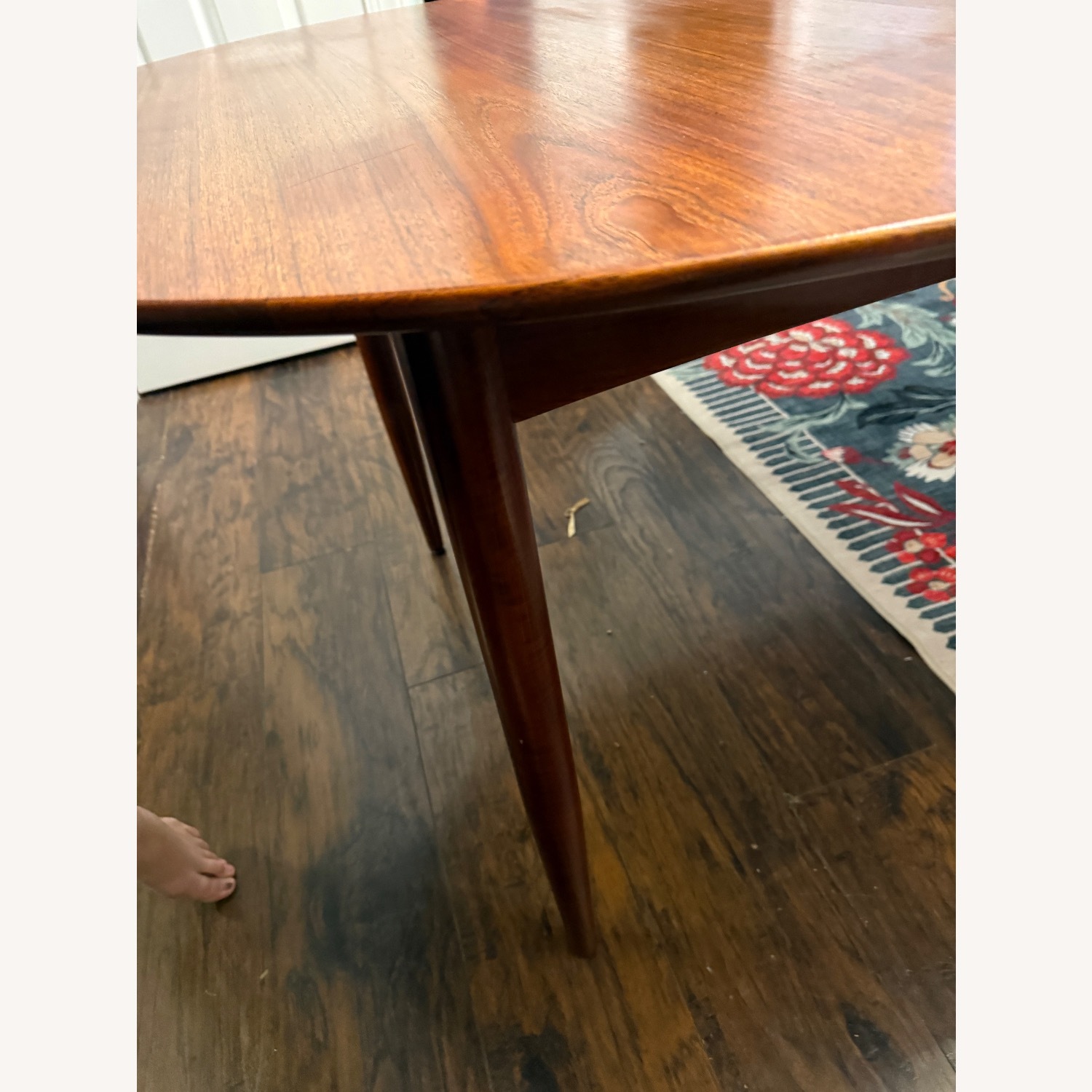 MCM Danish Teak Extendable Table 6 Chairs - image-4
