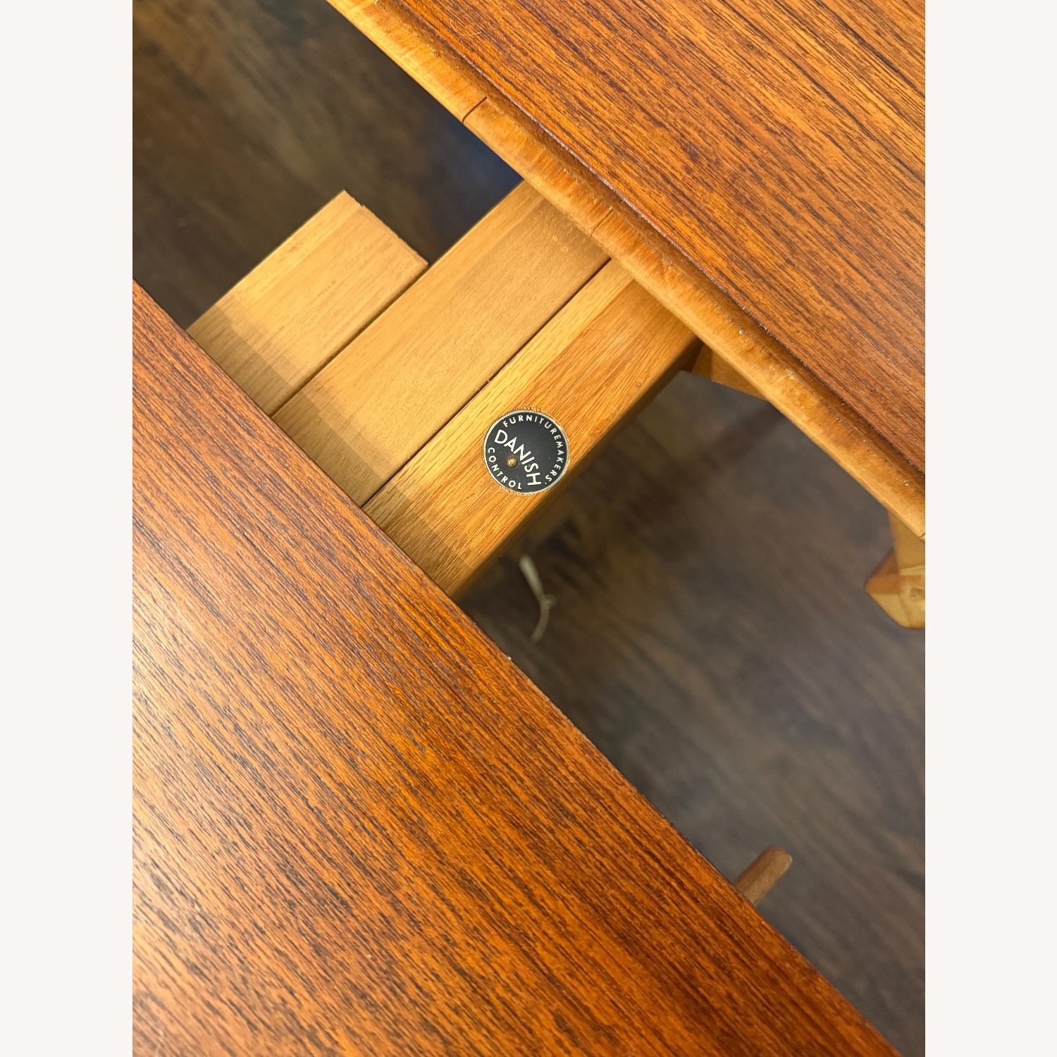 MCM Danish Teak Extendable Table 6 Chairs - image-6