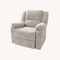 Wade Logan Albrah Light Gray Fabric Wide Recliner 
