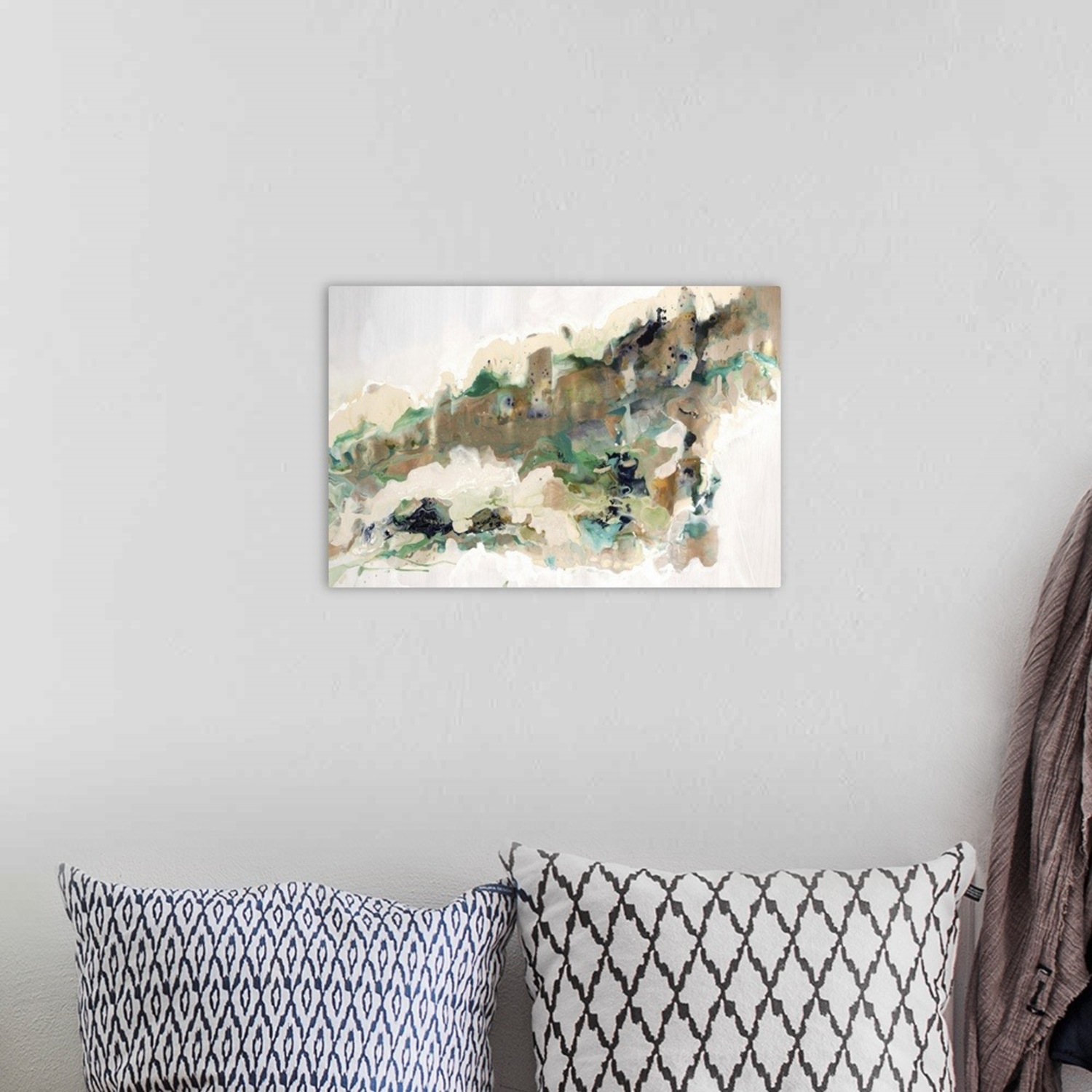 Great Big Canvas Abstracts Green Wall Art - image-2