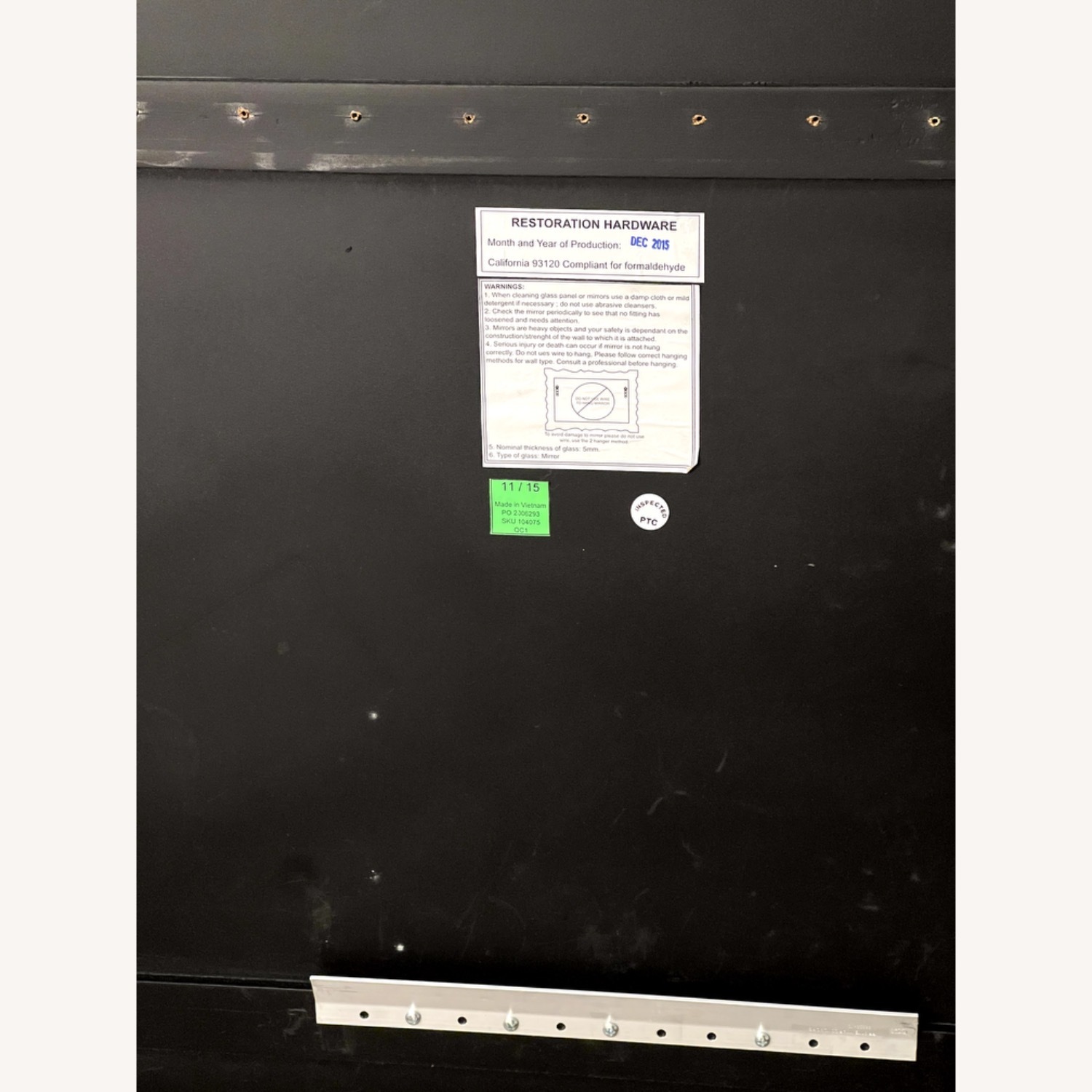 Restoration Hardware Palazzo Wall Mirror - image-4