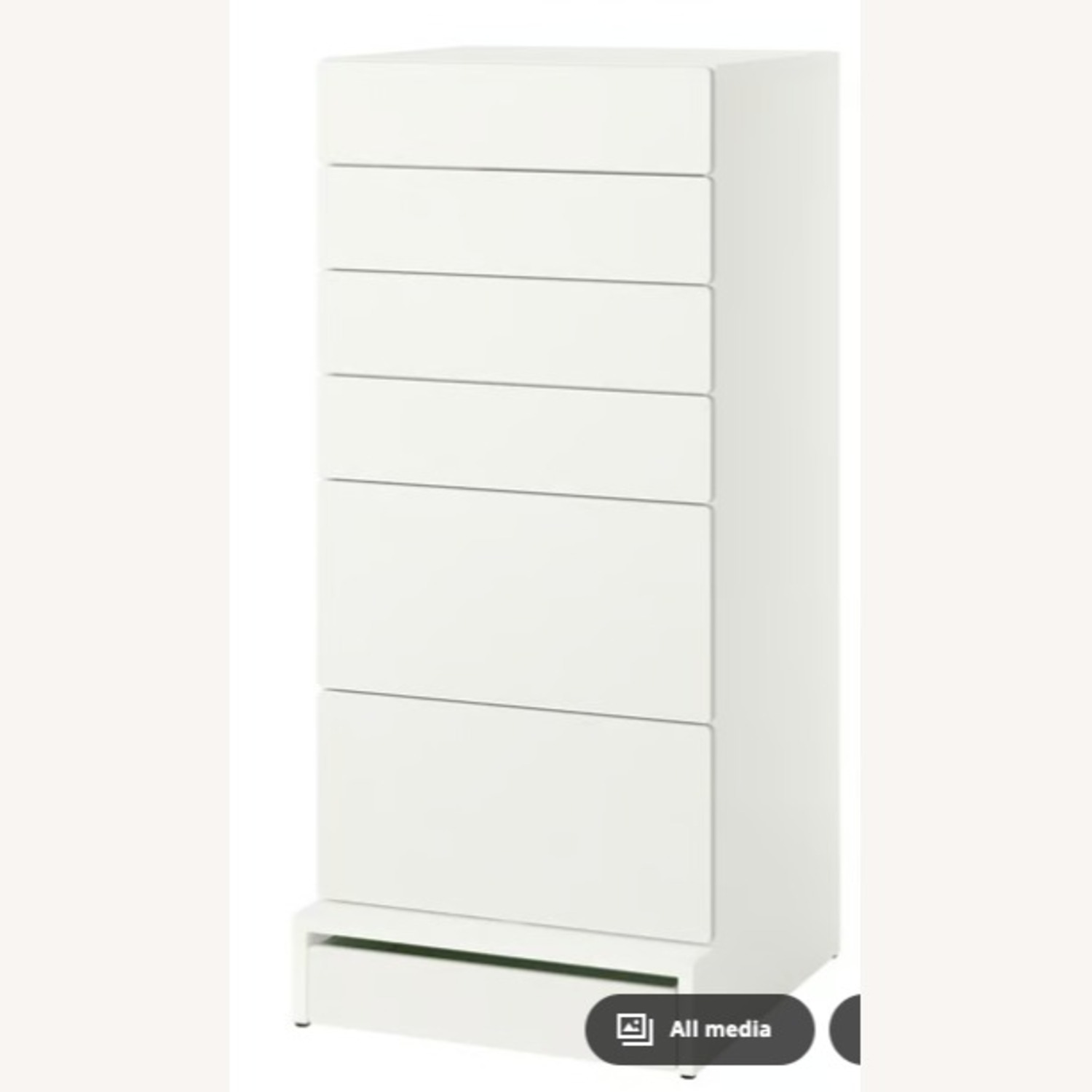 IKEA Smastad / Uppfora 6 Drawer White Dresser - image-1