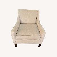 Light Gray Fabric Armchair