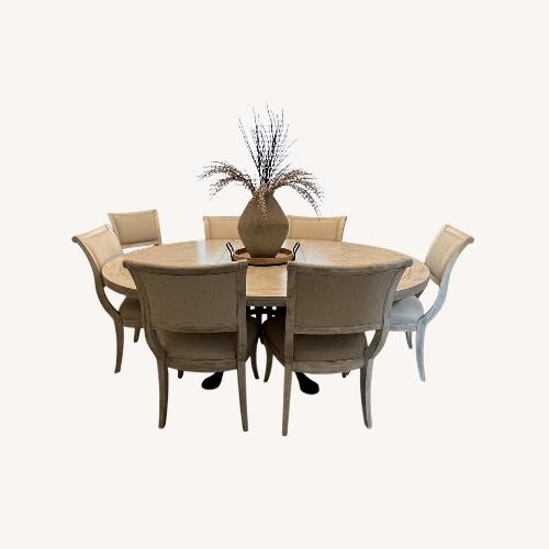 Used Lexington Furniture Oyster Bay Dining Set 7 Chairs for sale on AptDeco