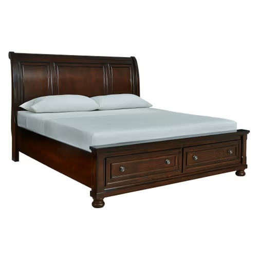 Used Ashley Porter California King Sleigh Storage Bed for sale on AptDeco