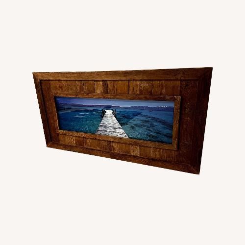 Used Peter Lik Tahoe Jetty with Teak Slatted Frame for sale on AptDeco