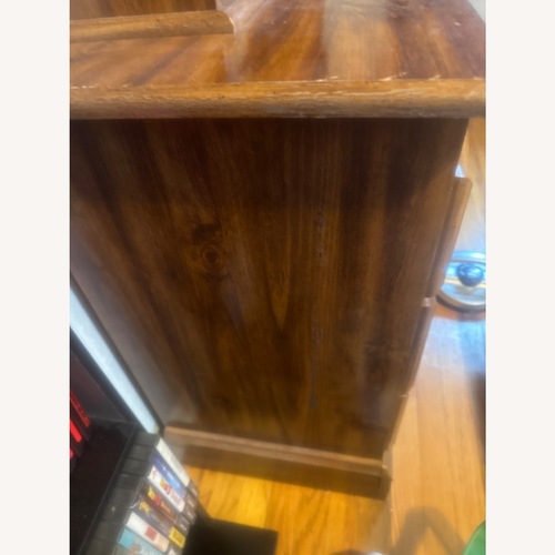 Used Light Brown Vintage Dresser (With Mirror) for sale on AptDeco