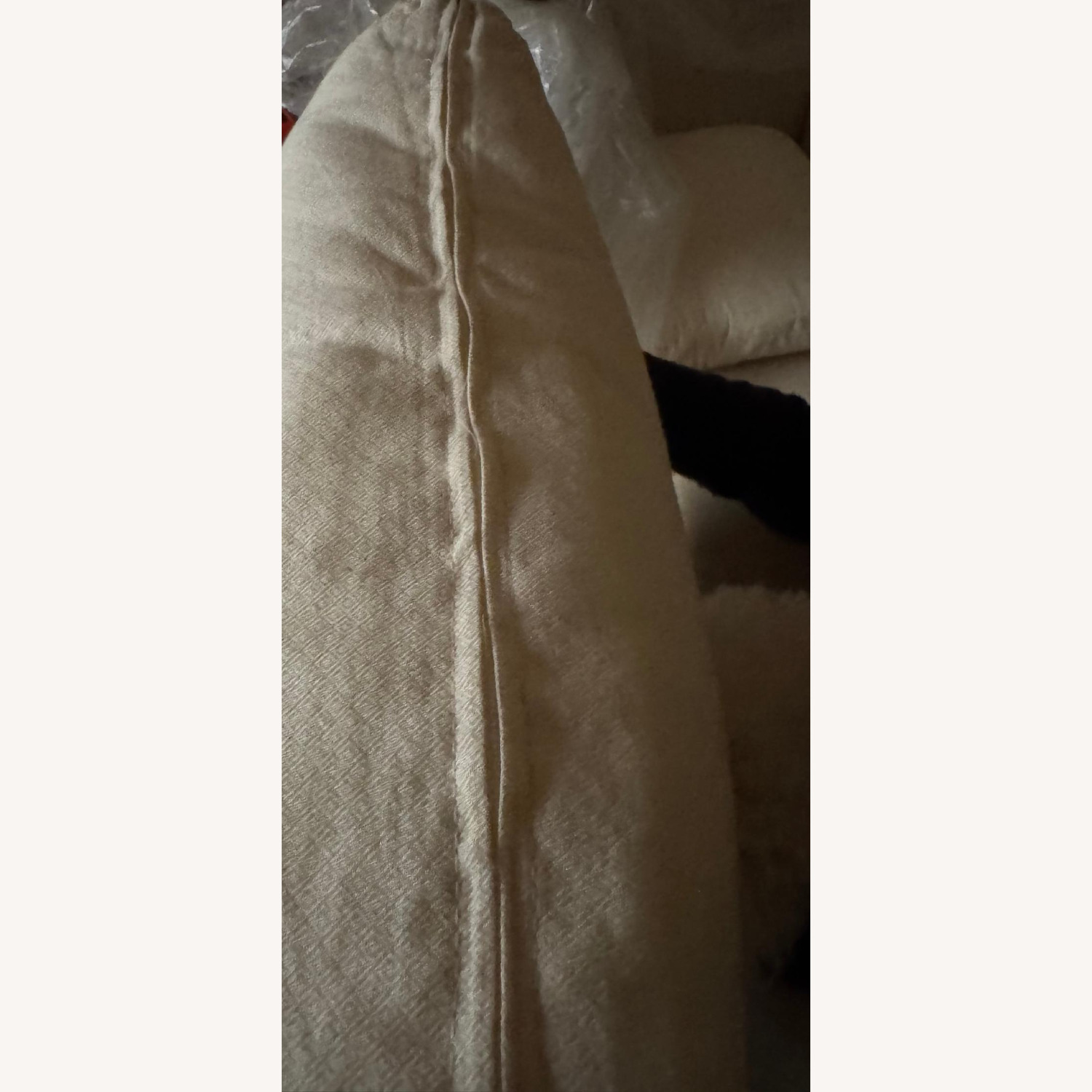 HD Buttercup White Fabric 3+ Seater Sofa - image-4