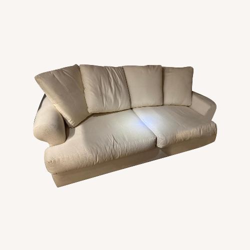 Used HD Buttercup White Fabric 3+ Seater Sofa for sale on AptDeco