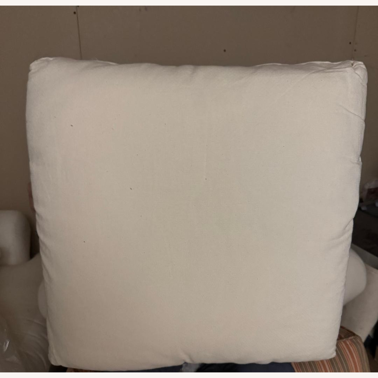 HD Buttercup White Fabric 3+ Seater Sofa - image-3