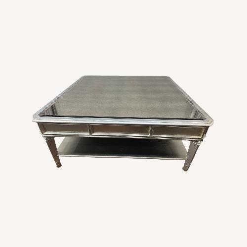 Used Z Gallerie Palais Silver Coffee Table for sale on AptDeco
