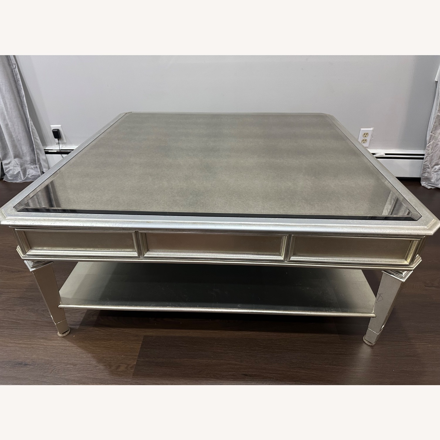 Z Gallerie Palais Silver Coffee Table - image-5