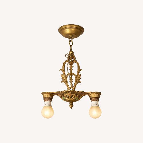 Used Vintage/Antique Finds Gold Brass Ceiling Lamp for sale on AptDeco