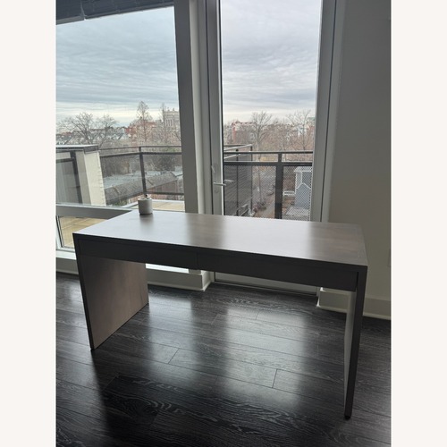 Used Room & Board Rowan Light Gray Wood Desk for sale on AptDeco
