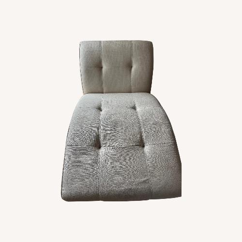 Used White Fabric Recliner for sale on AptDeco