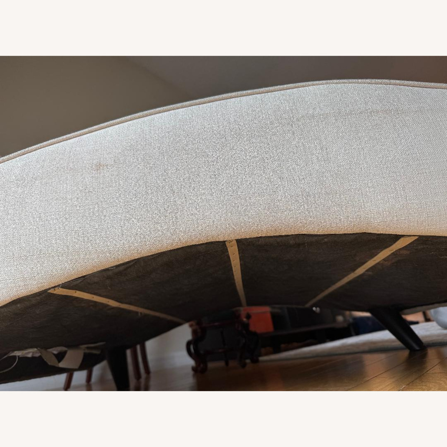 White Fabric Recliner - image-8