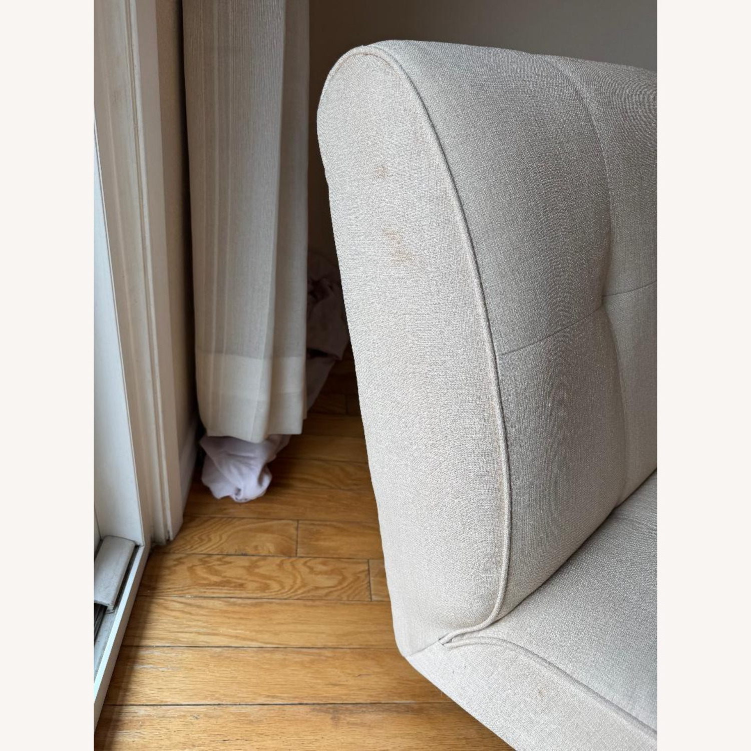 White Fabric Recliner - image-4