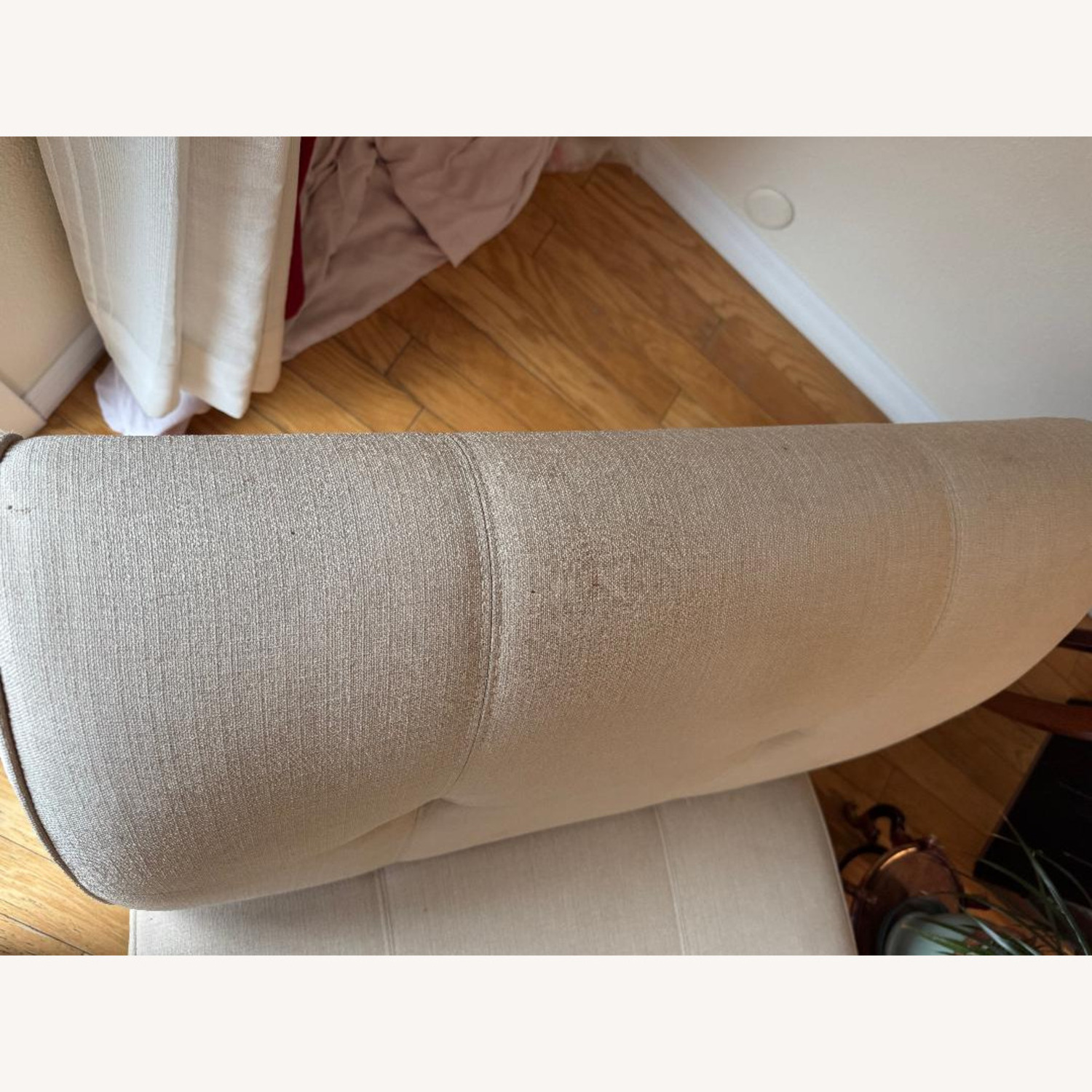 White Fabric Recliner - image-6