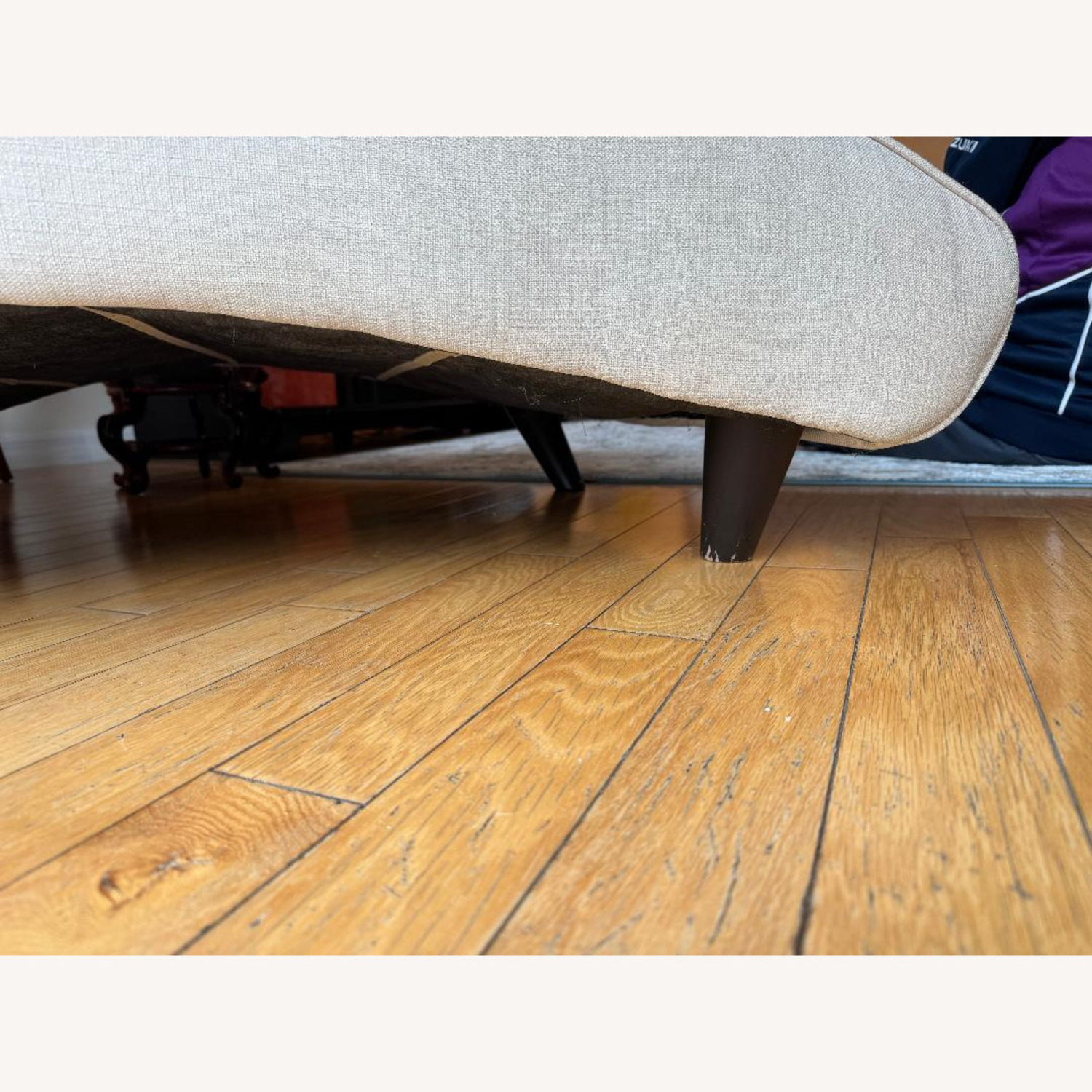 White Fabric Recliner - image-7