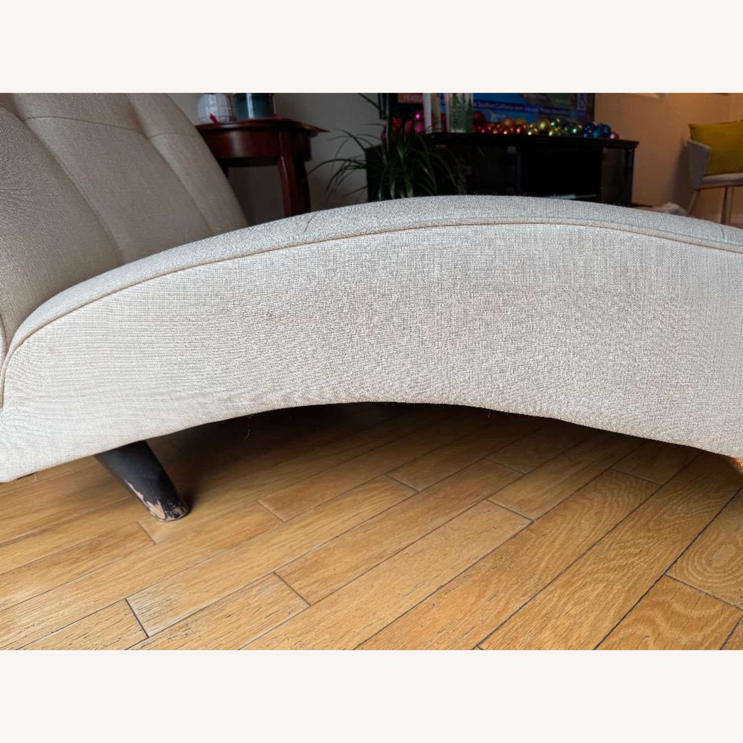 White Fabric Recliner - image-9