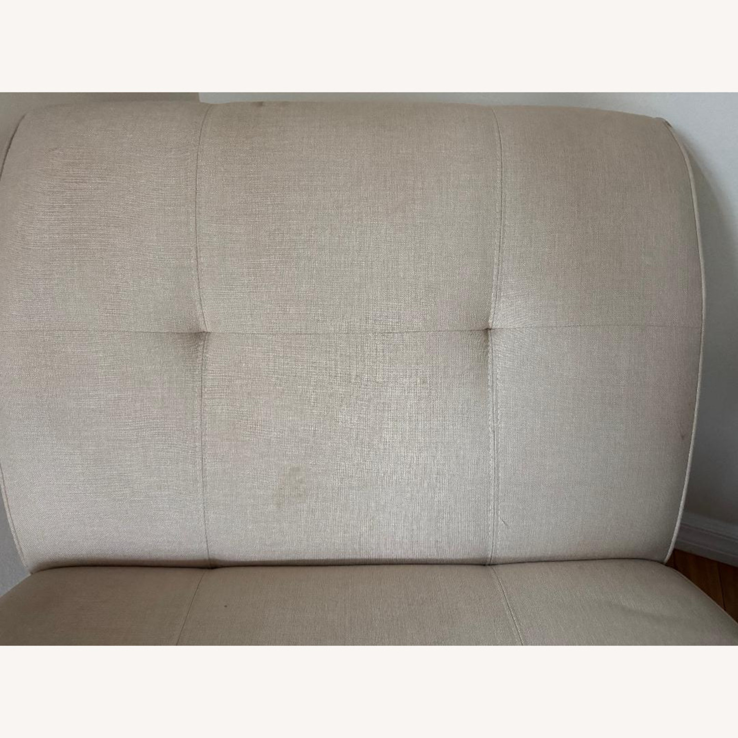 White Fabric Recliner - image-2