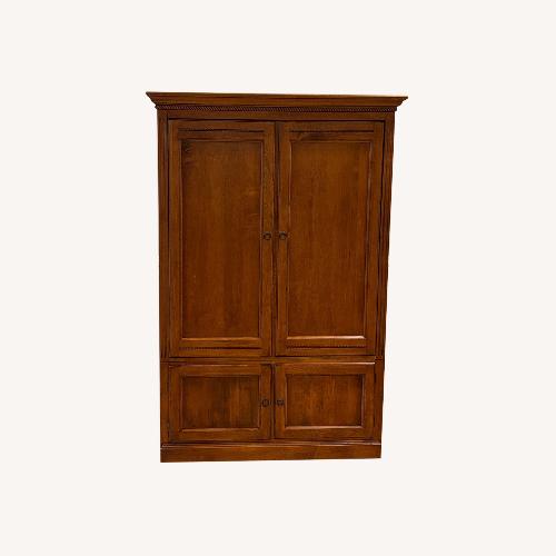 Used Ethan Allen Country Crossings Media Wood Armoire for sale on AptDeco