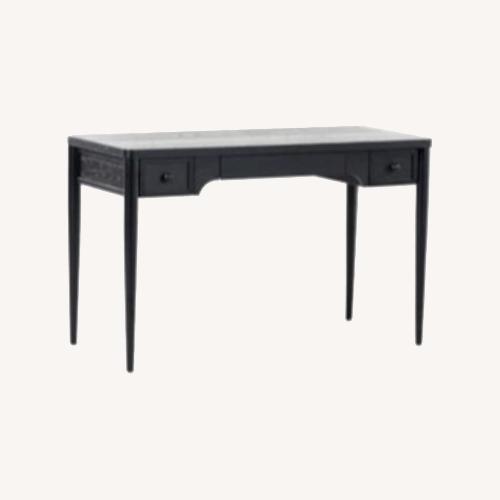 Used Living Spaces Austen Black Wood Desk for sale on AptDeco