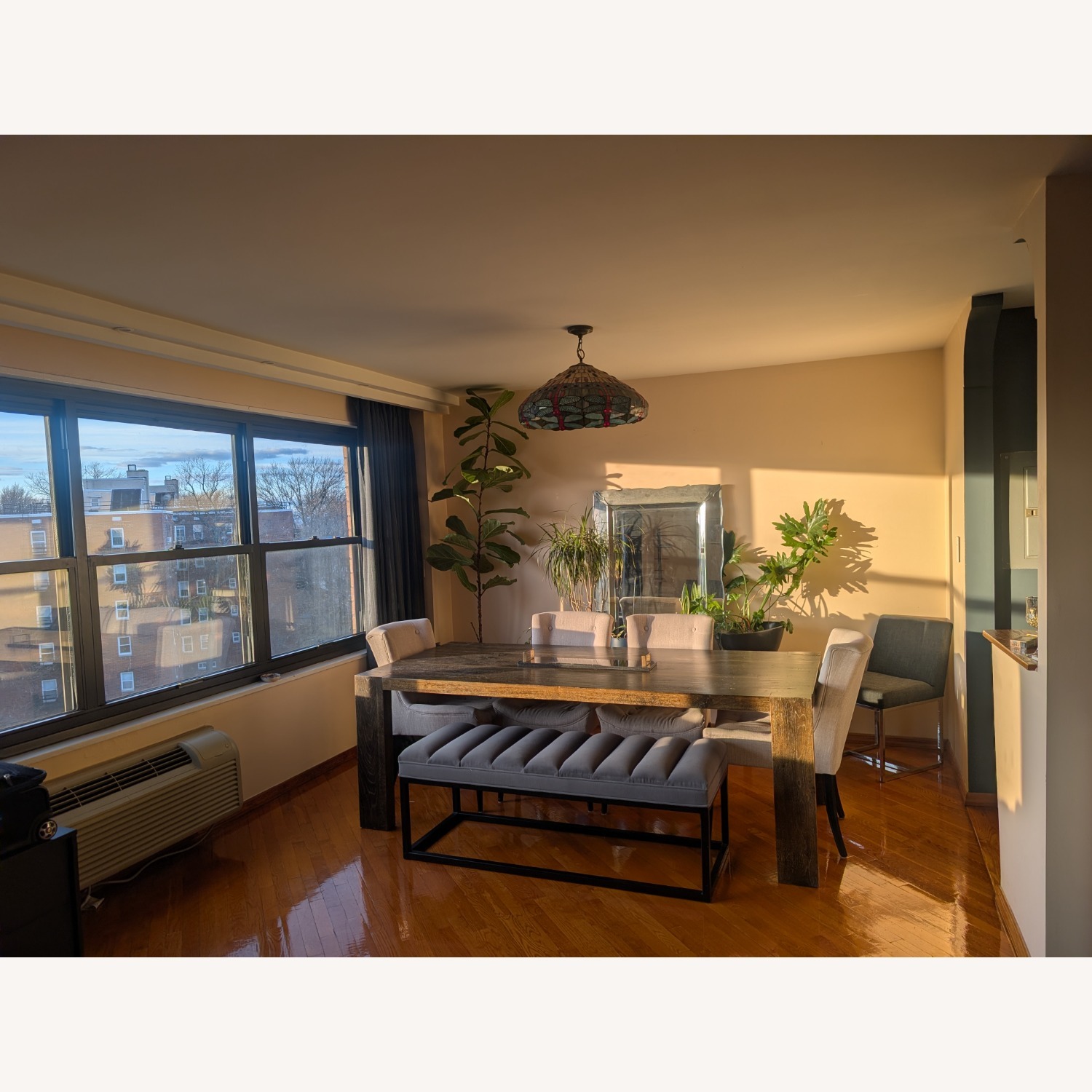 Arhaus Light Gray Fabric Dining Chairs - image-3