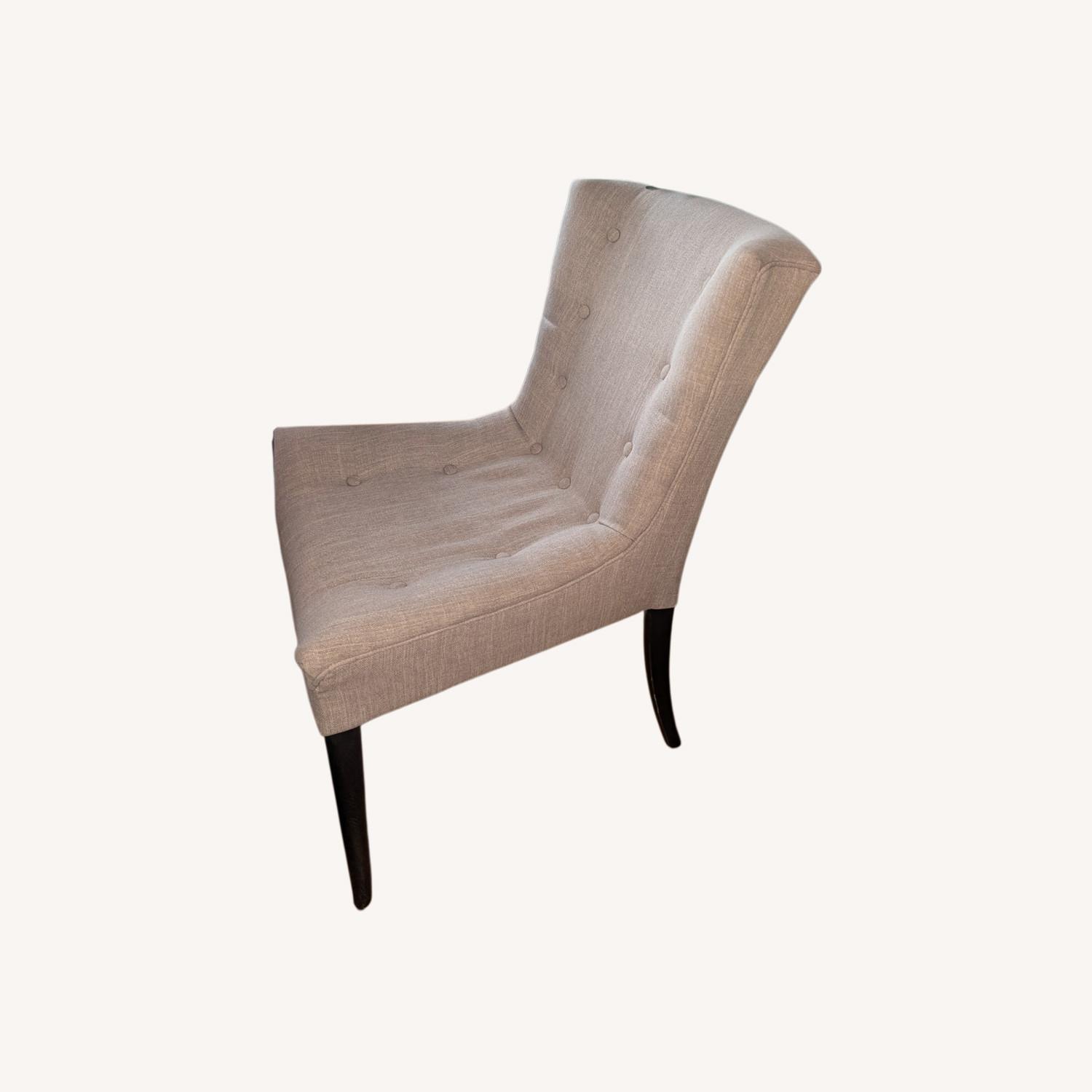 Arhaus Light Gray Fabric Dining Chairs - image-0