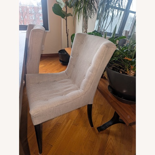 Used Arhaus Light Gray Fabric Dining Chairs for sale on AptDeco