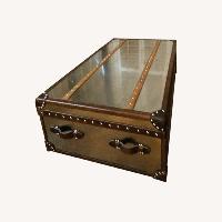Flexsteel Stainless Steel Trunk / Coffee Table