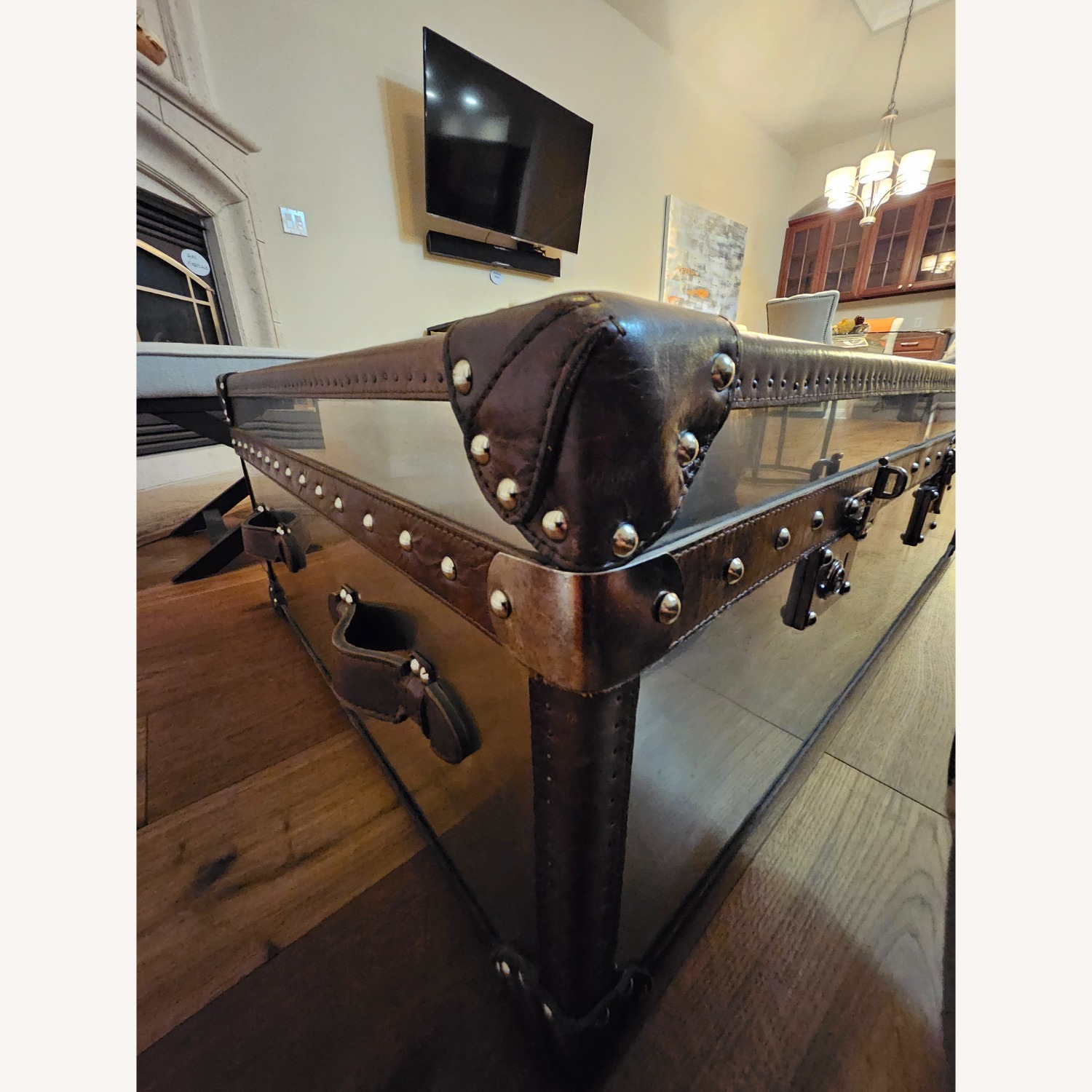 Flexsteel Stainless Steel Trunk / Coffee Table - image-5