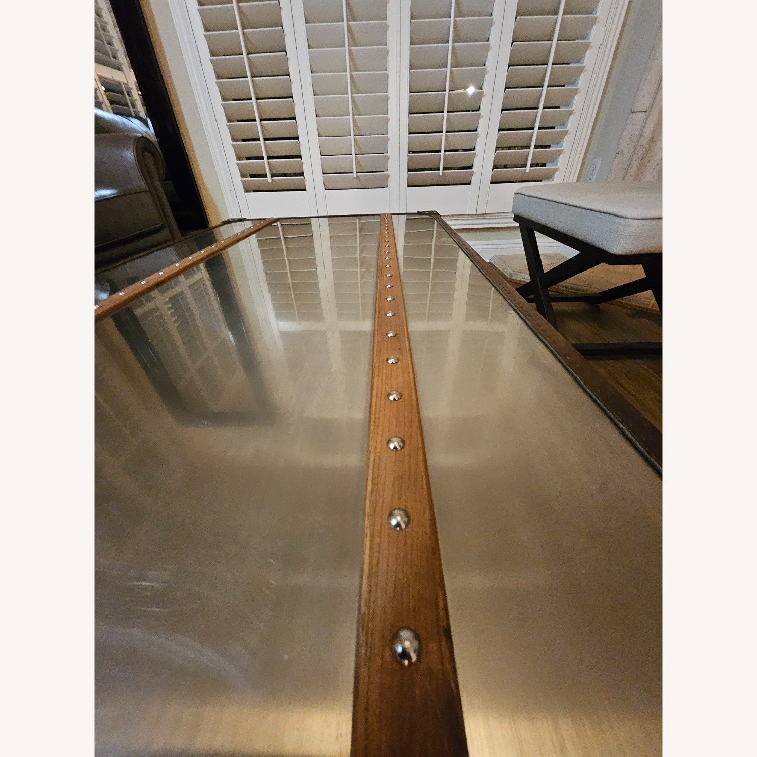 Flexsteel Stainless Steel Trunk / Coffee Table - image-11