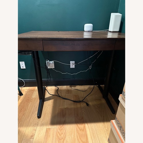 Used Burrow Copilot Dark Brown Desk for sale on AptDeco