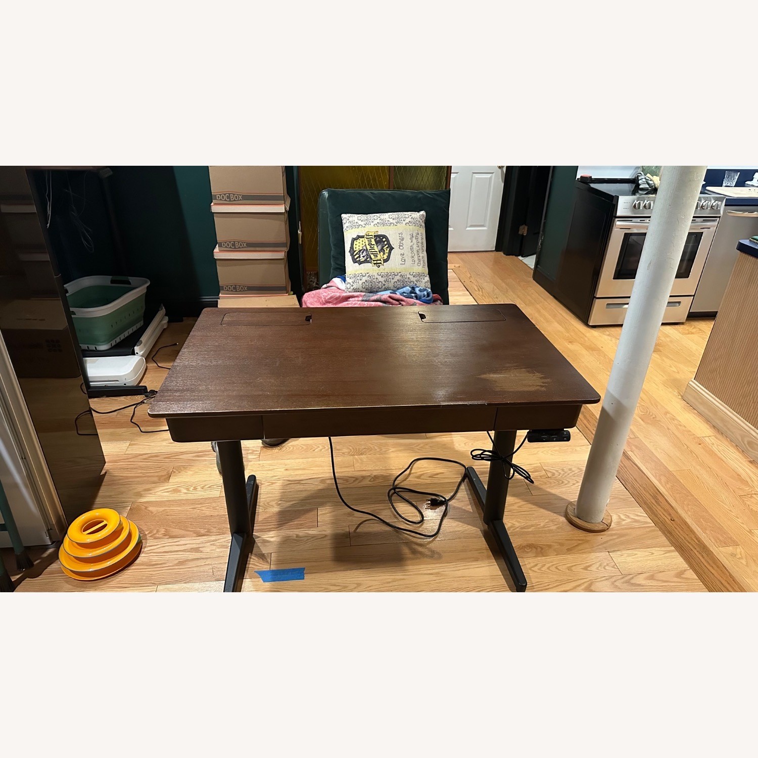 Burrow Copilot Dark Brown Desk - image-4