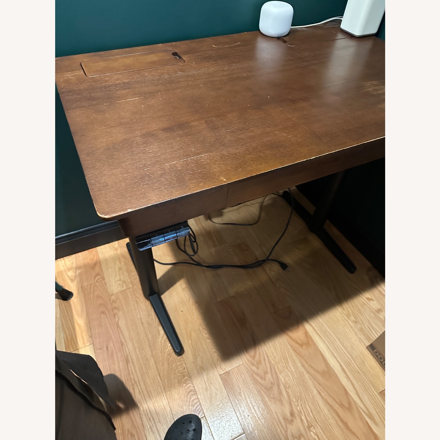 Burrow Copilot Dark Brown Desk - image-2