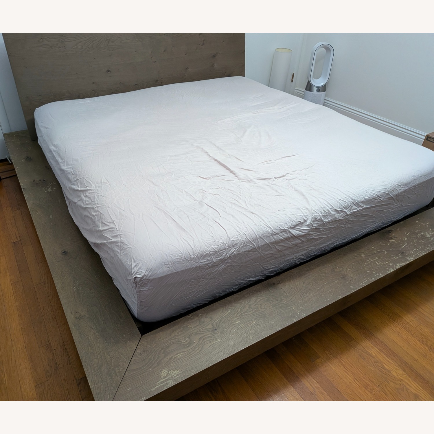 Restoration Hardware Smoked Oak Wood King Bed - image-3