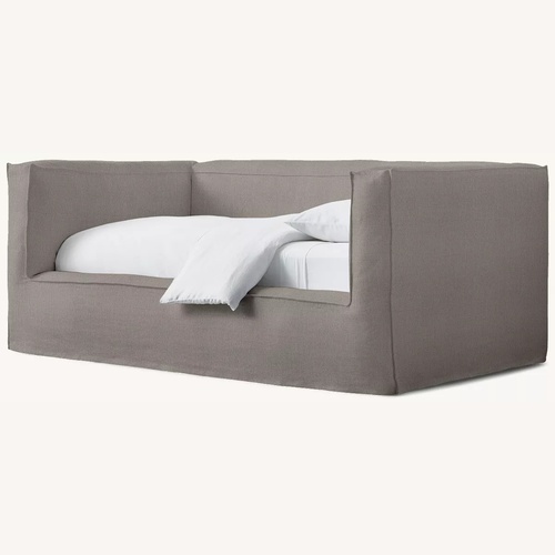 Used Restoration Hardware Light Gray Fabric Daybed for sale on AptDeco