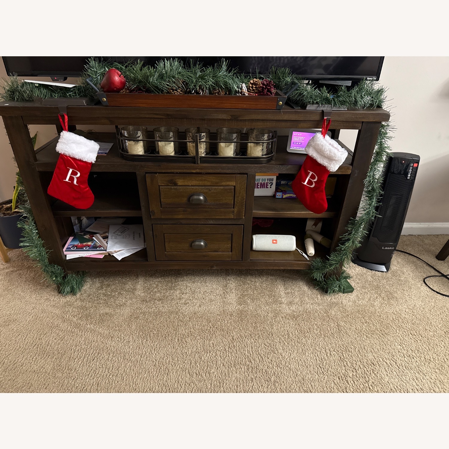 Wood Entertainment Center - image-0