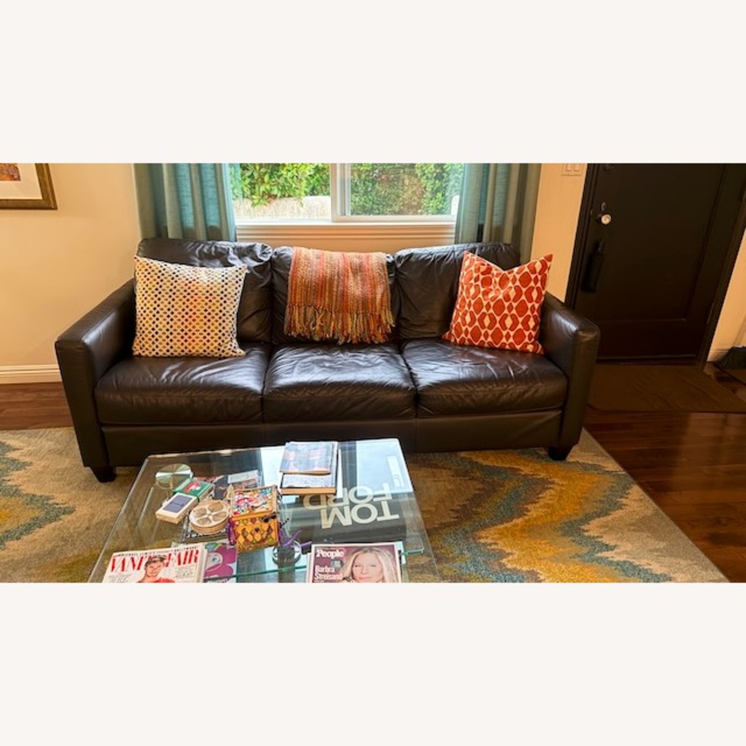 Black 3+ Seater Sofa - image-1