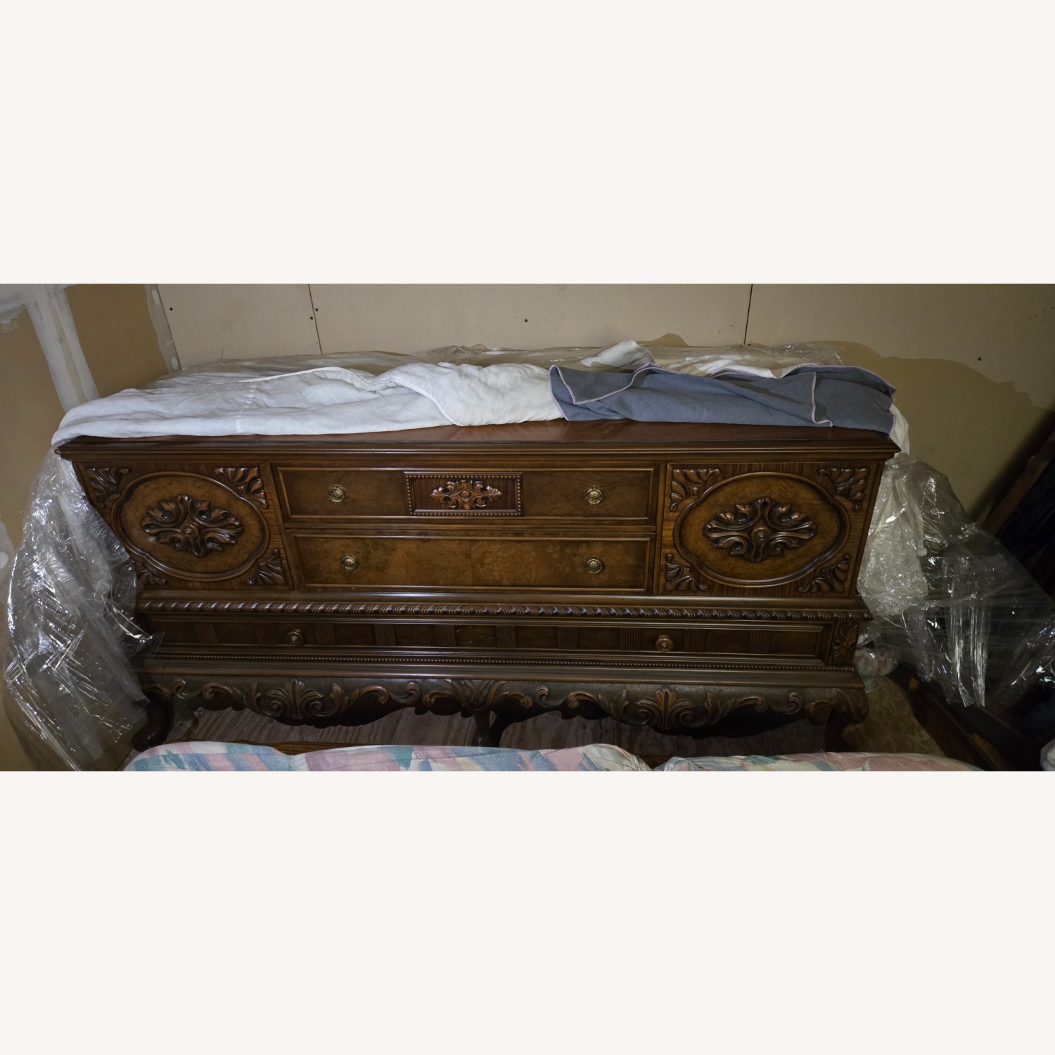 Berkey & Gay Furniture Co. Dark Brown Sideboard  - image-1
