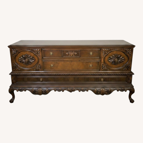 Used Berkey & Gay Furniture Co. Dark Brown Sideboard  for sale on AptDeco