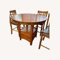Wood look Dining Table and Chairs