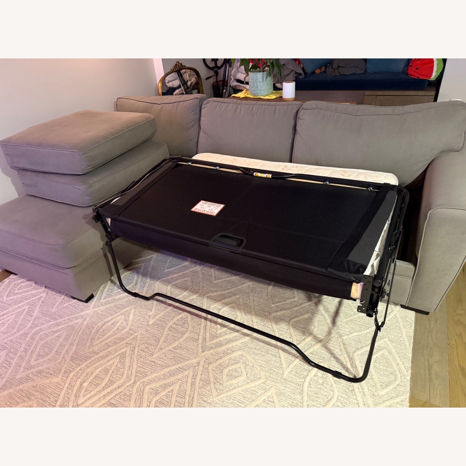 Jonathan Louis Furniture Dark Gray Sleeper Sofa - image-3