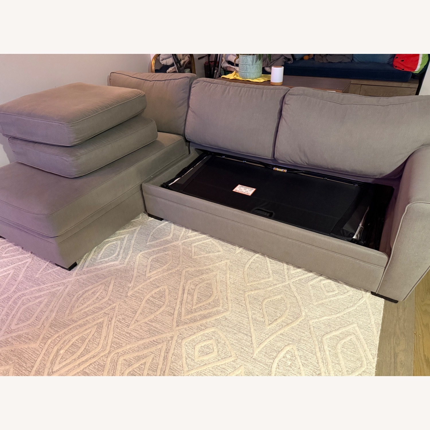 Jonathan Louis Furniture Dark Gray Sleeper Sofa - image-2