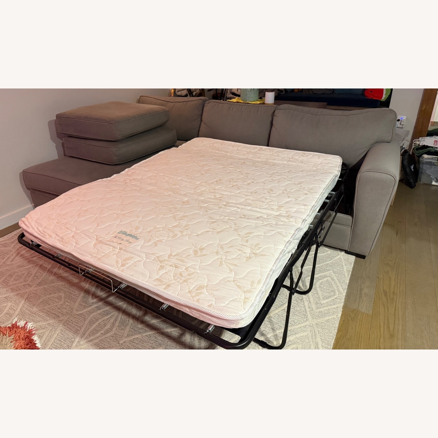 Jonathan Louis Furniture Dark Gray Sleeper Sofa - image-4