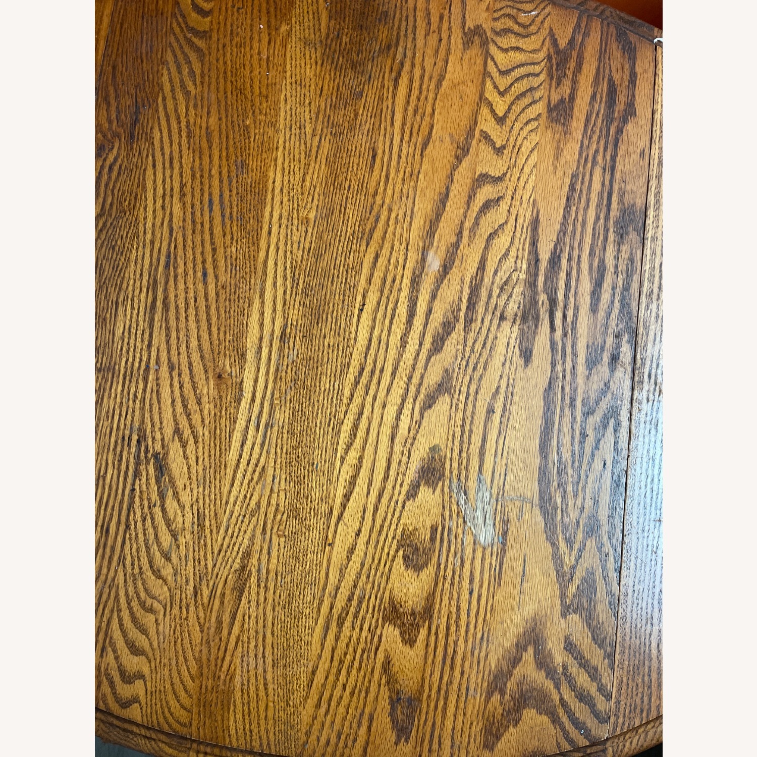 Vintage Foldable Table Light Brown Wood Side Table - image-3