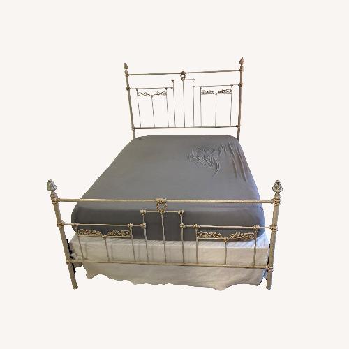 Used Charles P. Rogers Natural Wrought Iron Queen Bed for sale on AptDeco